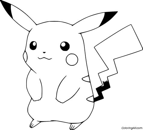 cute pikachu coloring page|163 Pikachu Coloring Pages